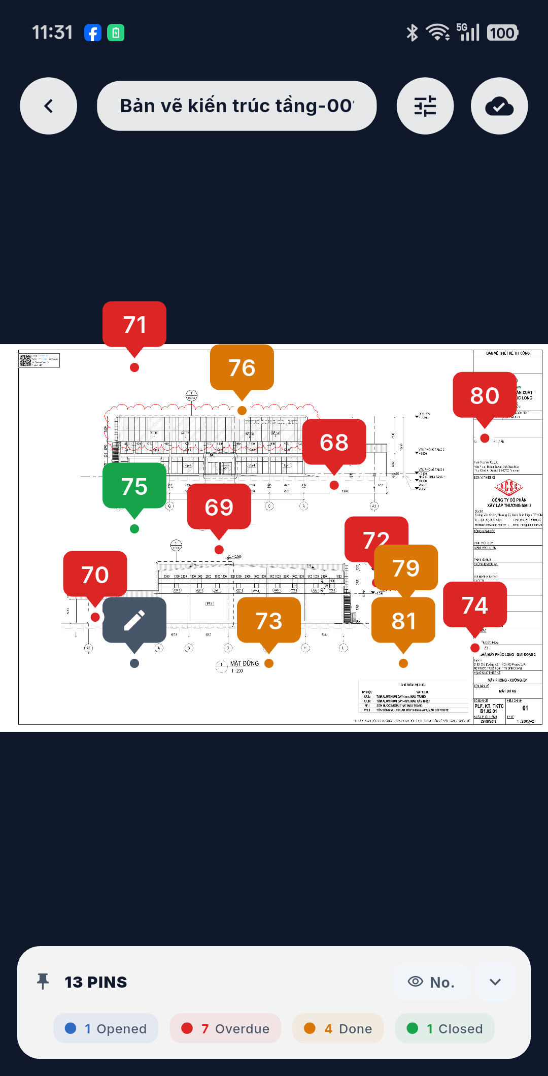 Draft pin on the DMap