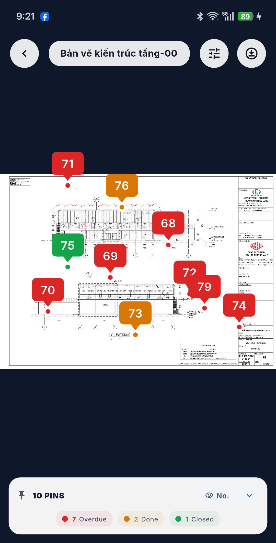 DMap với các điểm ghim issue